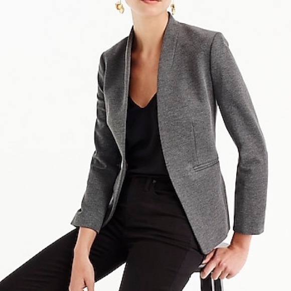 J. Crew Jackets & Blazers - J Crew Going Out Blazer Grey Stretch Twill Jacket